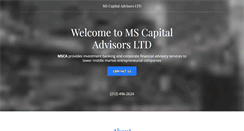 Desktop Screenshot of mscapitaladvisors.com