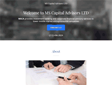 Tablet Screenshot of mscapitaladvisors.com